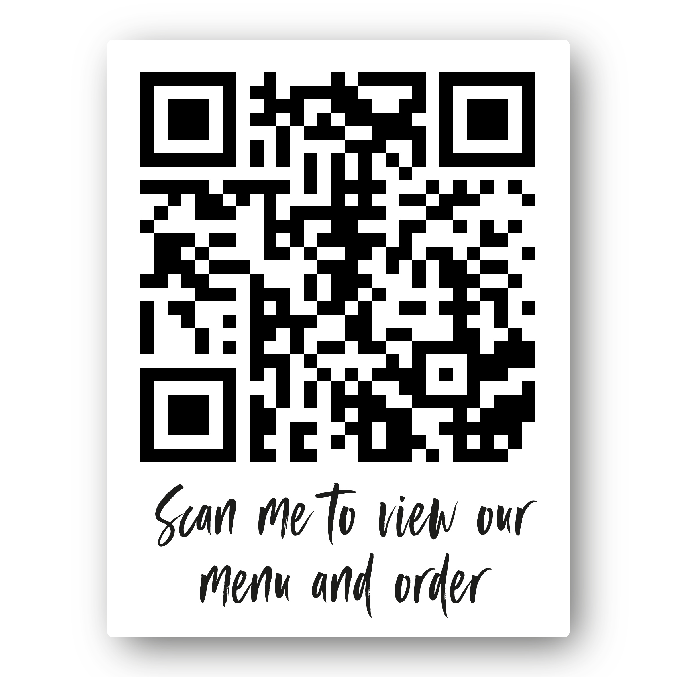 QR Code Sticker Waterproof 40x52mm